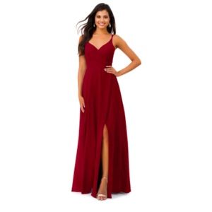 Azazie Thana NEVER WORN
Dress Color: Burgundy      
Size A14